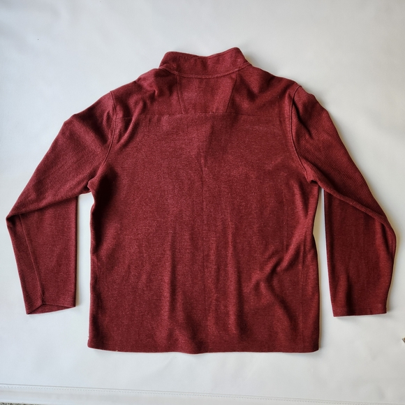 Mens Calvin Klein Red Knit Sweater Pullover - Picture 3 of 14